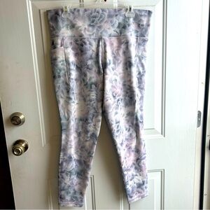ATHLETA Salutation Stash High Rise Tight  XL Floral Legging EUC